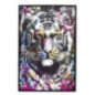 Tableau tigre colore 60x90cm