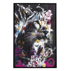 Tableau guepard colore 60x90cm