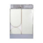 Miroir rond et ovale veda beige