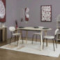 Miroir rond et ovale veda beige