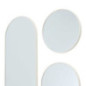 Miroir rond et ovale veda beige
