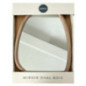 Miroir ovale bois