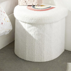 Pouf pliable arc en ciel