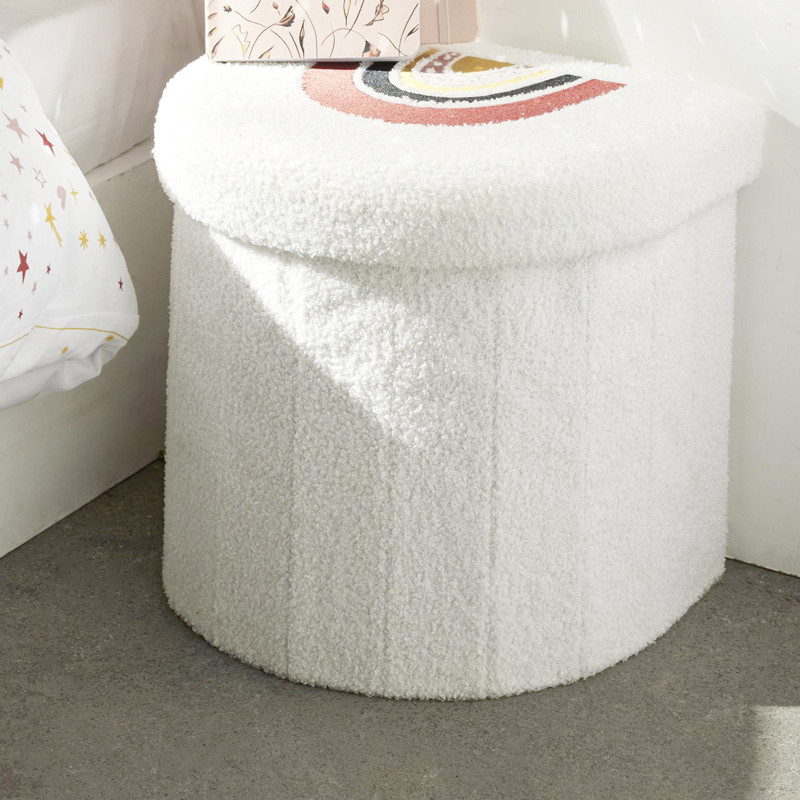 Pouf pliable arc en ciel