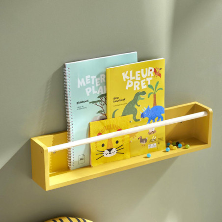 Etagere bibliotheque ocre