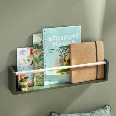 Etagere bibliotheque vert