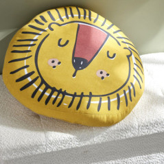 Coussin forme lion 44x47cm