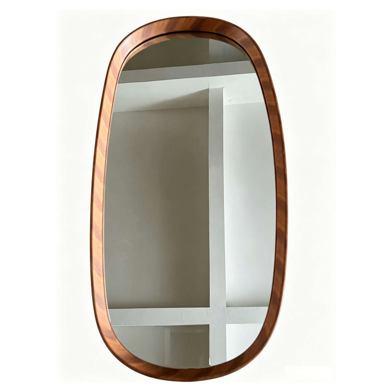 Miroir oval bois