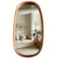 Miroir oval bois