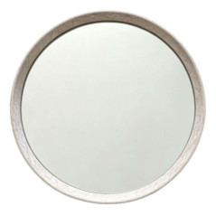 Miroir rond effet pierre