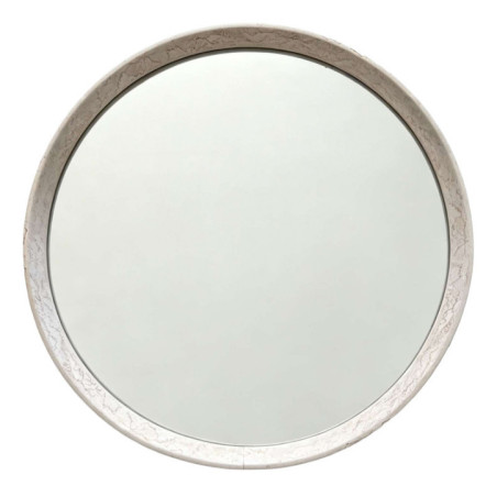 Miroir rond effet pierre