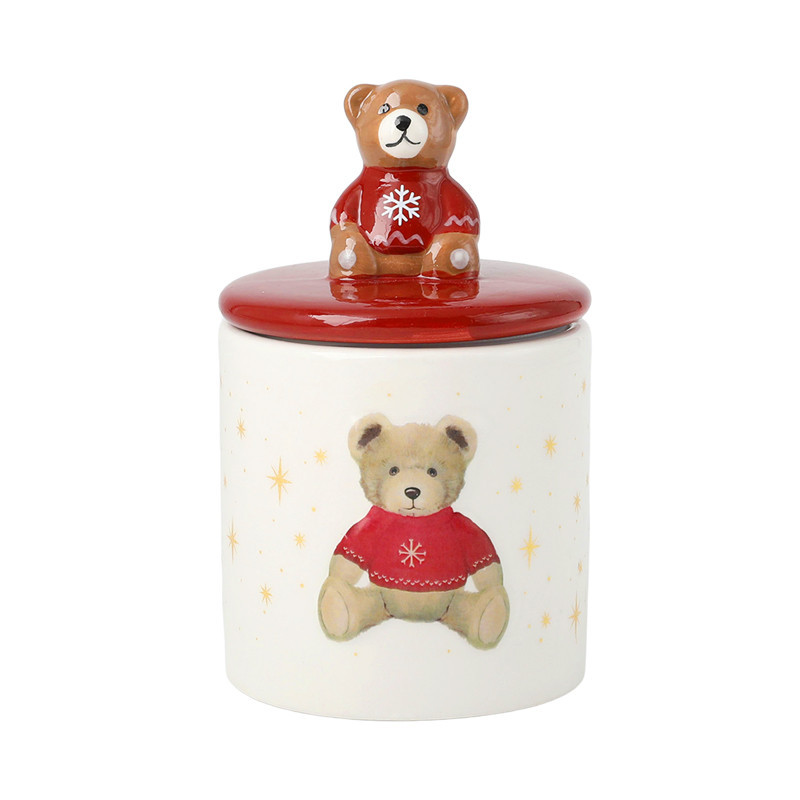 Bougie couvercle ourson 3d
