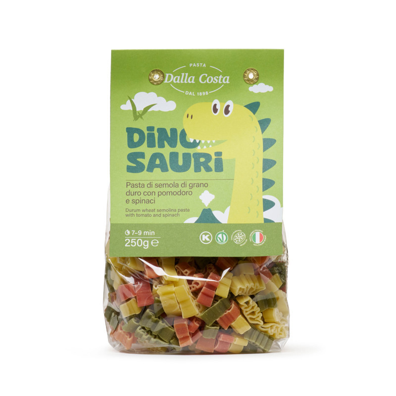 Pates dinosaures 3 couleurs 250g