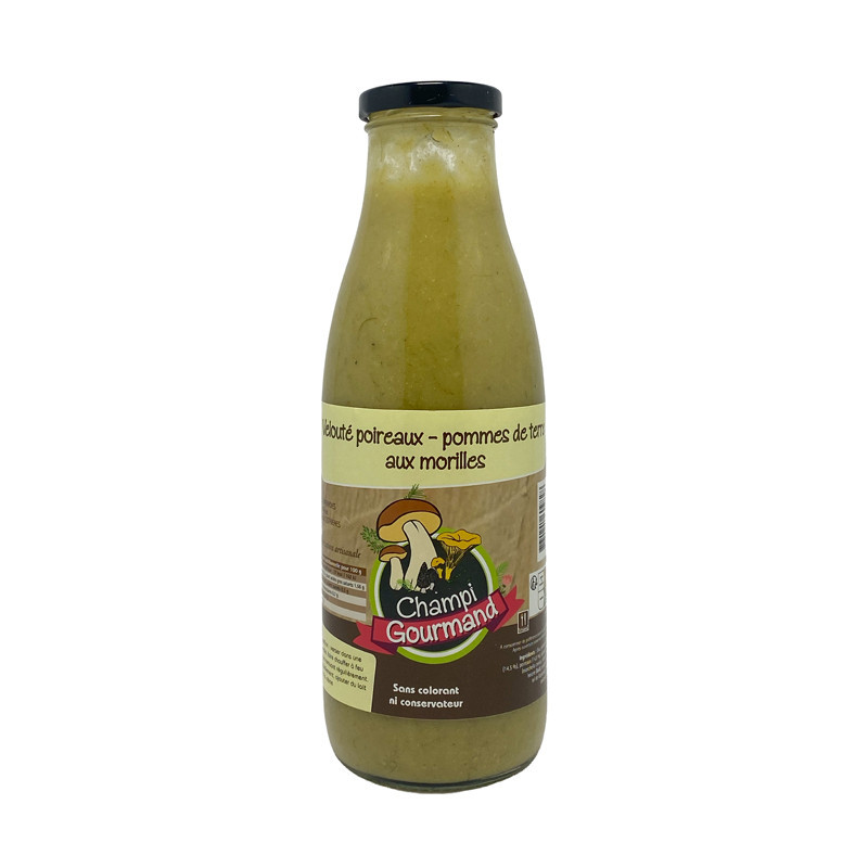 Soupe veloute morilles/poireau