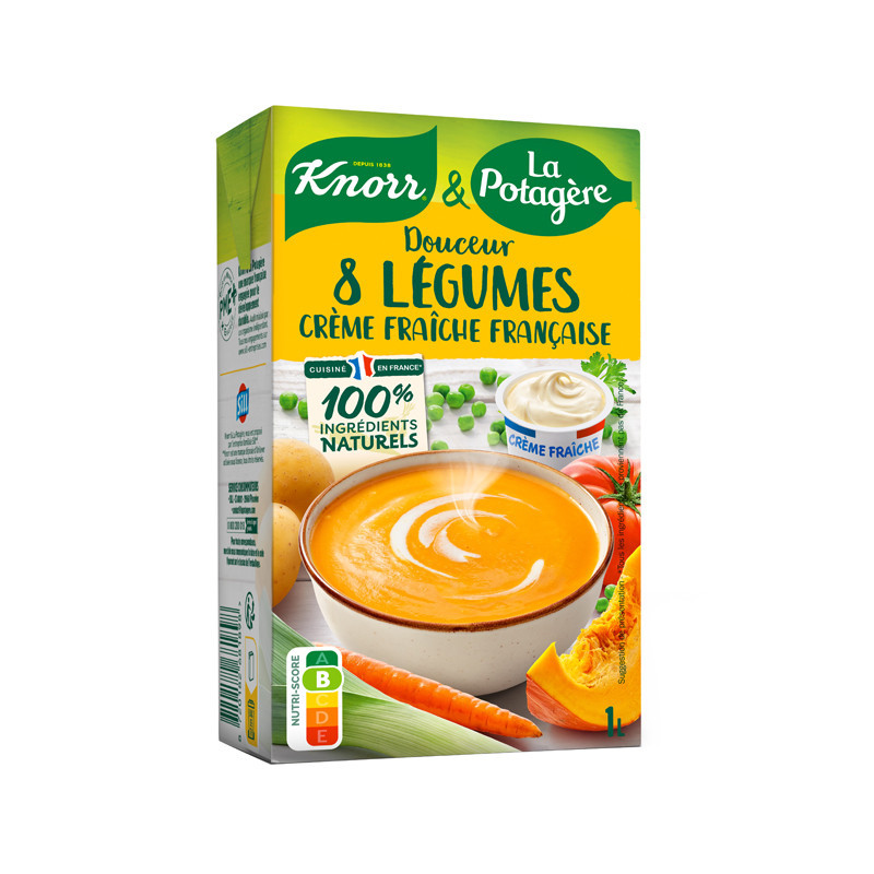 Soupe 8 legumes & creme fraiche