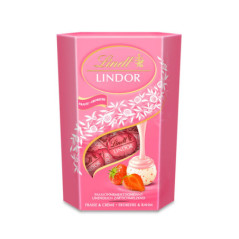 Lindor fraise chocolat blanc