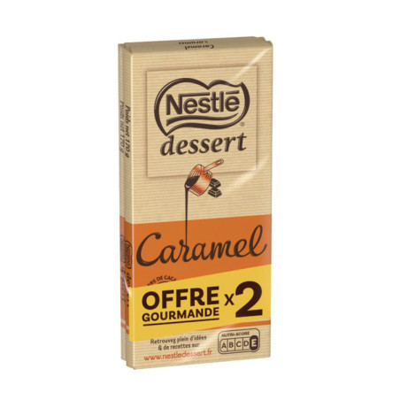 Tablette chocolat caramel 2x170g