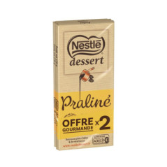 Tablette chocolat praline 2x170g