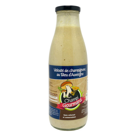 Soupe veloute bleu/champignons
