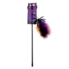 Jouet chat a plume araignee