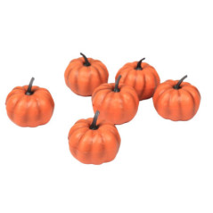 Sachet de 6 citrouilles orange