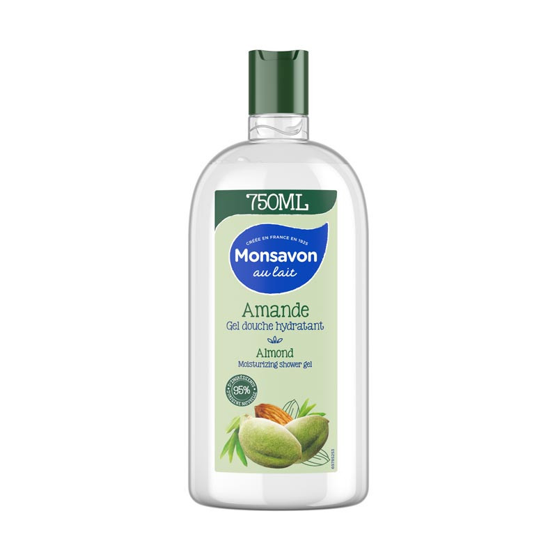 Monsavon gel douche 750ml amande