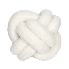 Coussin forme bouclette creme