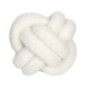 Coussin forme bouclette creme