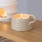 Bougie mug strie
