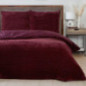 Parure cotelee 240x220cm  ruby