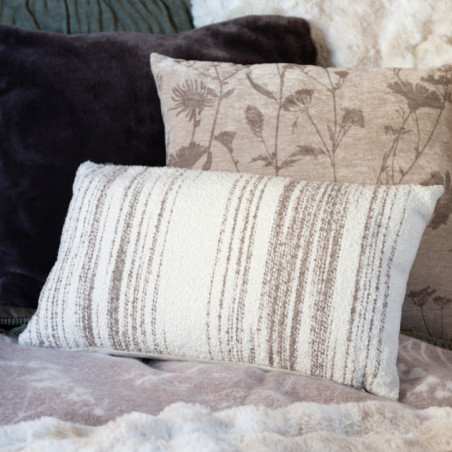 Coussin brosse 30x50cm creme