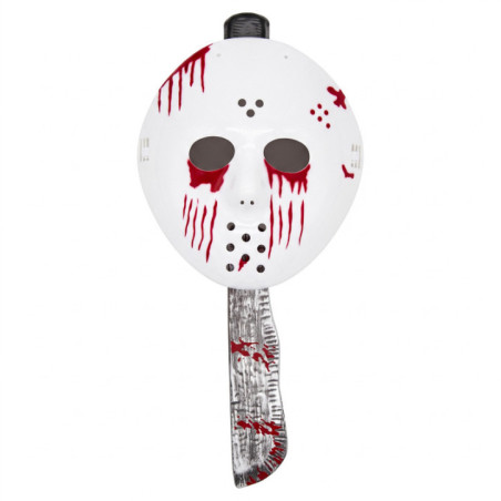 Masque avec arme sang
