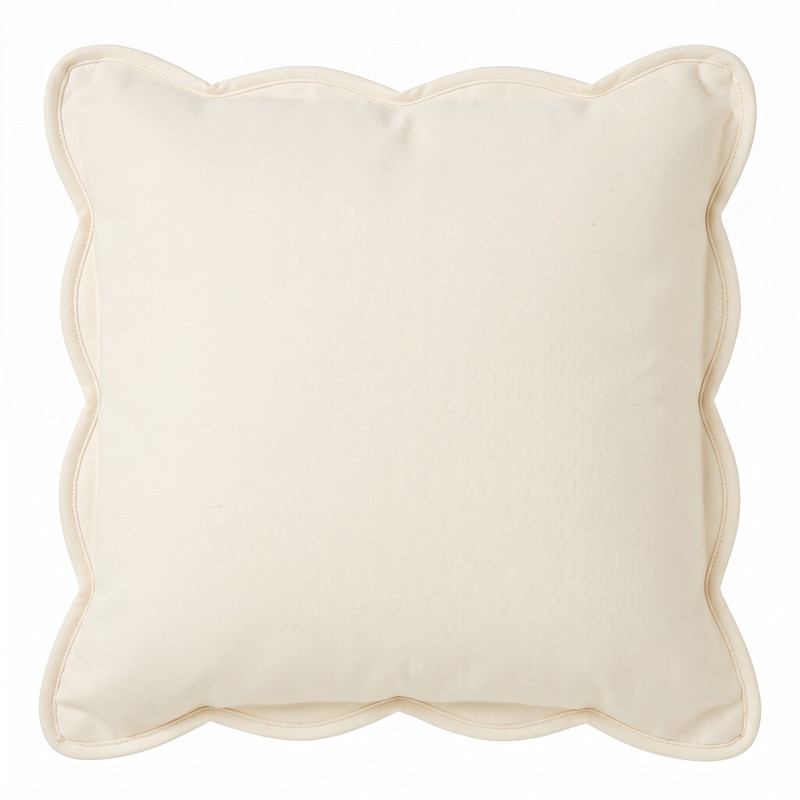 Coussin waves 50x50cm creme