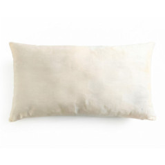 Coussin velours 50x30cm creme
