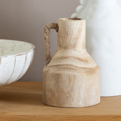 Vase en bois