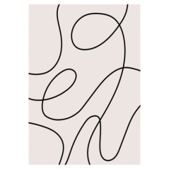 Tapis line art 120x170cm