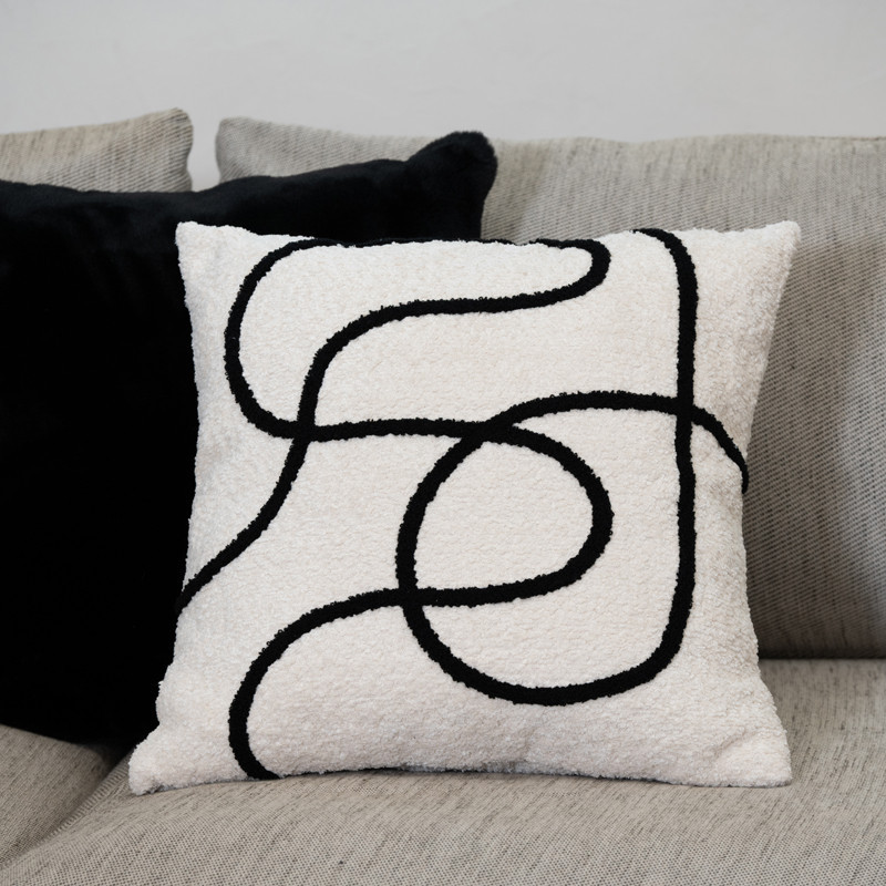 Coussin line art 48x48cm