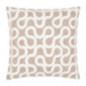 Coussin design 48x48cm beige