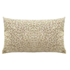 Coussin leopard taupe