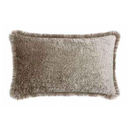 Coussin velours franges