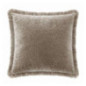 Coussin velours franges