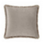 Coussin velours franges