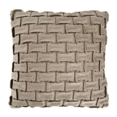 Coussin briques relief