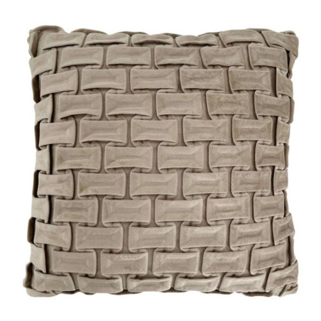 Coussin briques relief