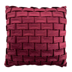 Coussin briques relief