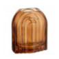 Vase en verre ambre arche