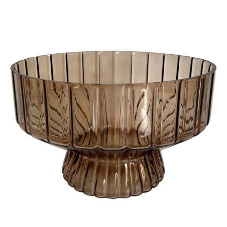 Vide poche en verre strie