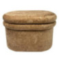Banquette de rangement chenille