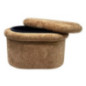 Banquette de rangement chenille