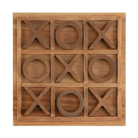 Morpion en bois decoratif